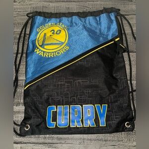 Curry Golden State Warriors Blue and Black Drawstring Bag